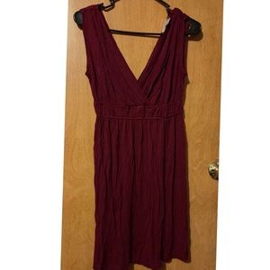 Ann Taylor Loft burgundy dress xs